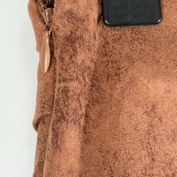 Free people faux suede leather print women’s micro mini skirt size 0 NWOT - Picture 10 of 11